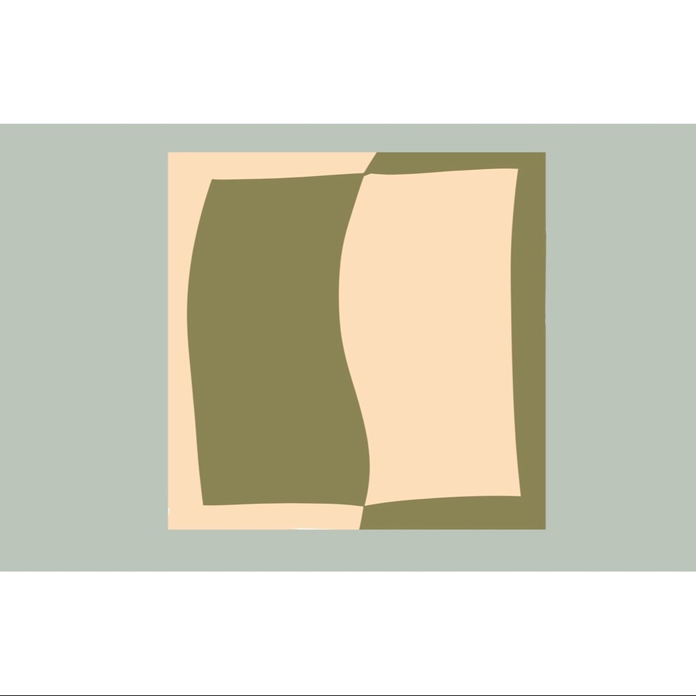 🆕Olive&cream square neck scarf/necktie/bandana